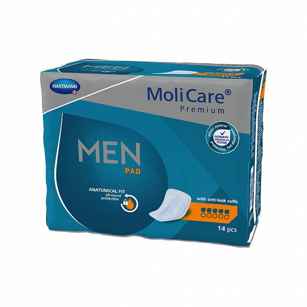 MoliCare-Premium-Men-Pad-5-kapljic MoliCare Premium MAN PAD 5, anatomski ulošci - Slika 1